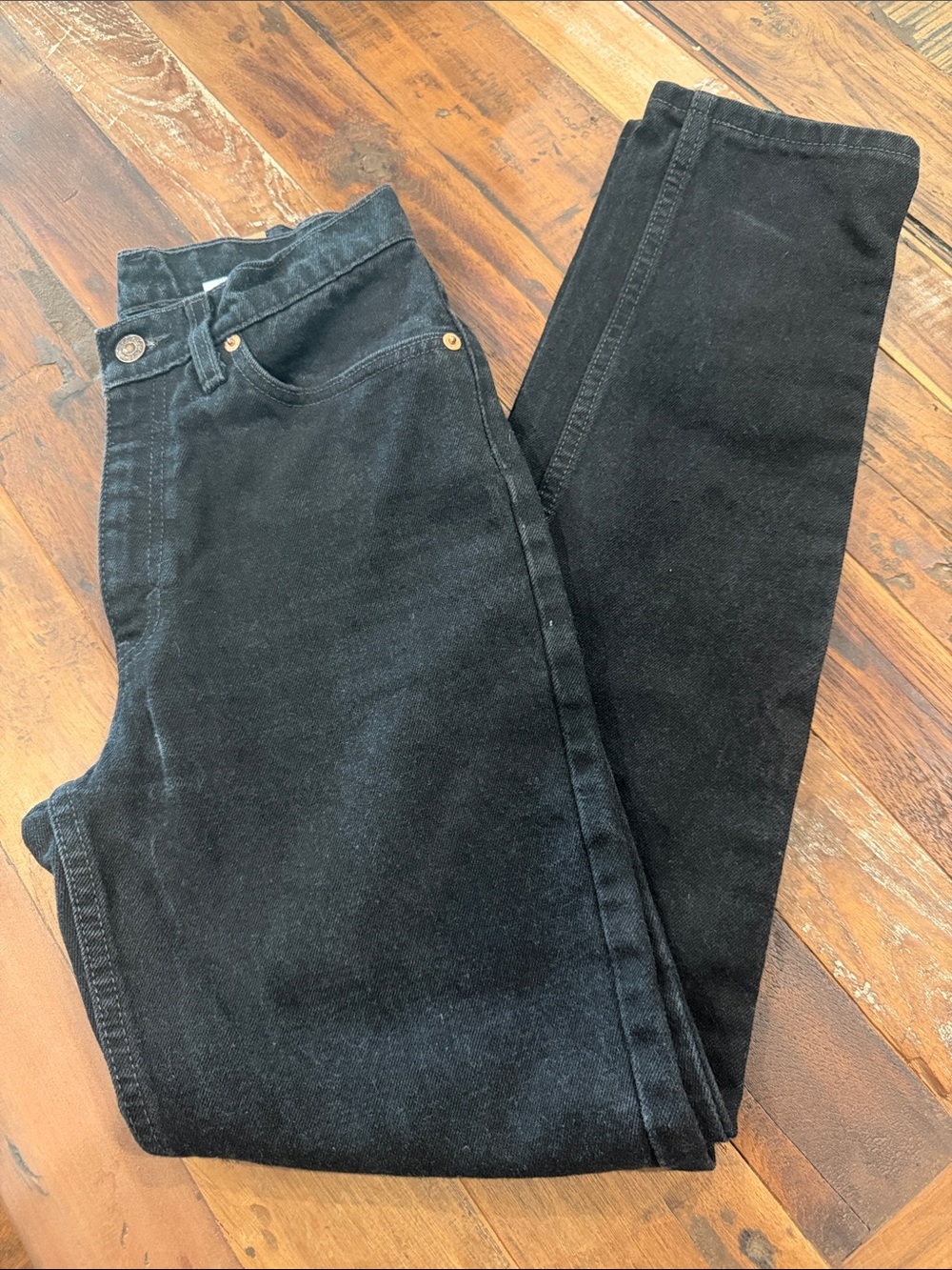 Vintage 1997 Levi’s 512 Black Jeans Women’s Juniors 5 Slim Fit Tapered Made USA
